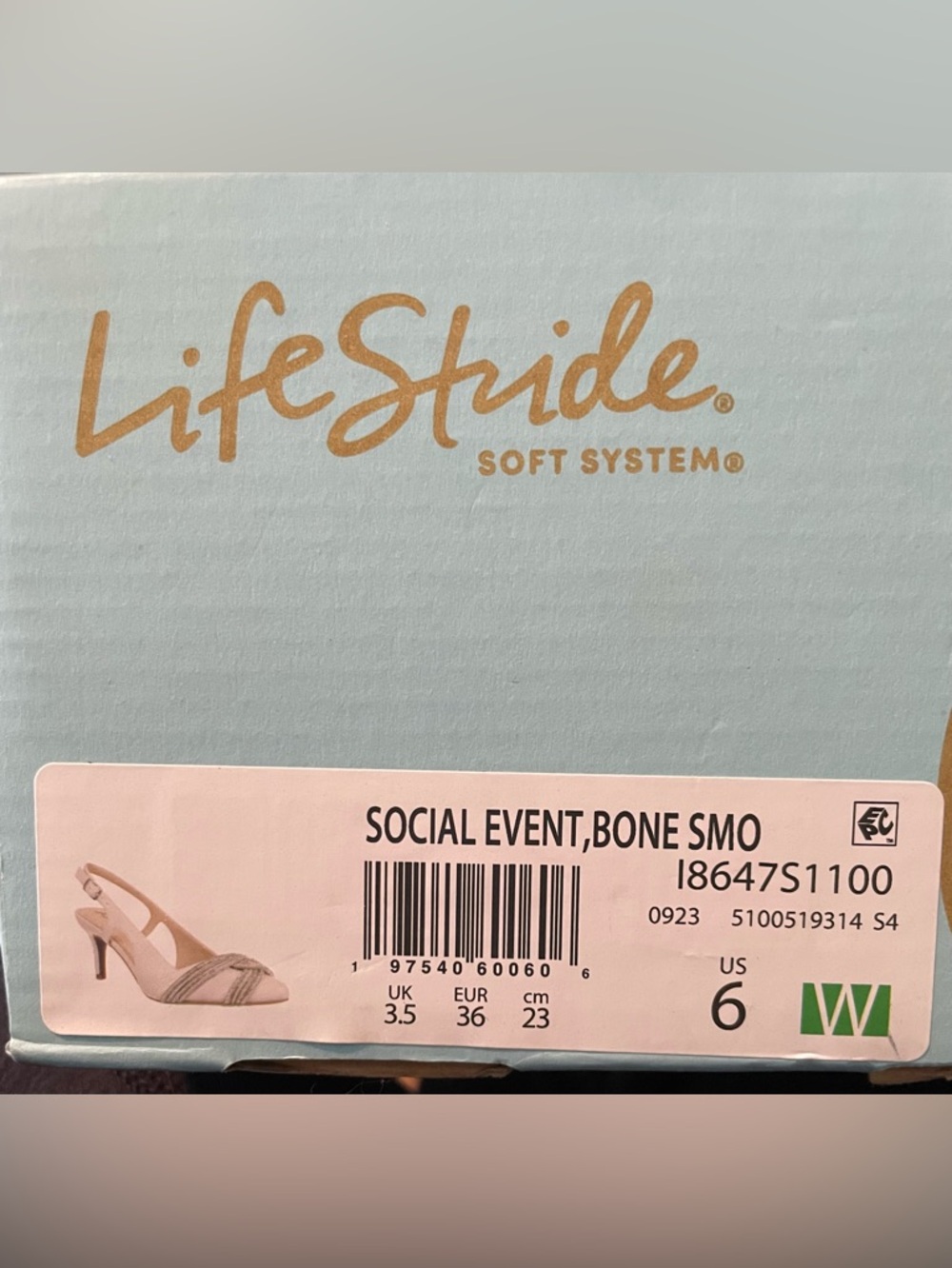 LifeStride Ivory/Cream Rhinestone Pumps Prom Wedding Heels - Picture 6 of 7
